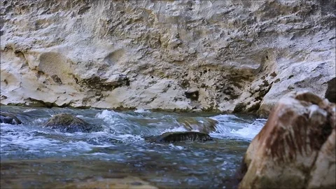 Rapids with a blurry rock 스톡 동영상 78633463