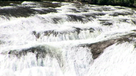 Rapids before the falls Stock Footage 625311