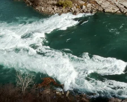 Rapids at the Niagara Whirlpool PAL Stock Footage 12530724