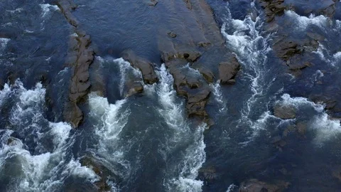 Rapids of the Ocoee river from above Stock Footage 113979889