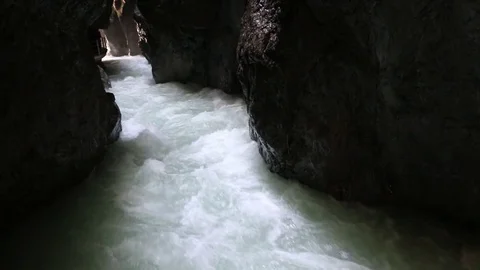 Rapids in Partnach Gorge. 스톡 동영상 72046819