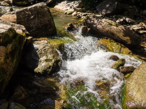 The rapids on the river Stock Photos