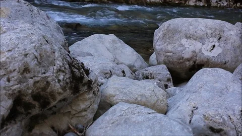 Rapids with rocks Stock-Footage 78633469