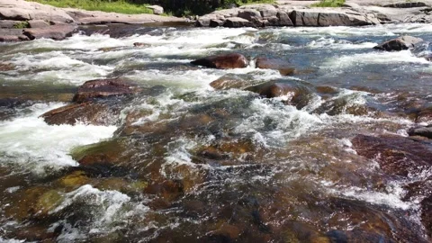 Rapids rushing across 動画素材 158754782
