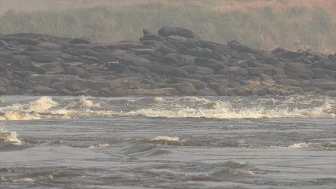 Rapids in slow motion Stock Footage 119295821