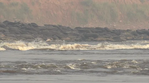 Rapids in slow motion Stock Footage 119296105
