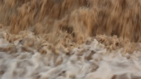 The rapids of the the Yellow River water Video stock 39302254