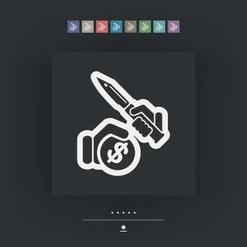 Rapine icon 스톡 일러스트