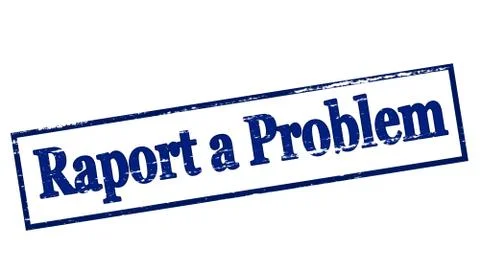 Raport a problem Stock Illustration