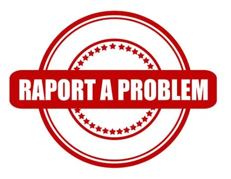 Raport a problem Stock Illustration