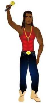 Rapper 1 Stock Illustration