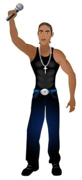Rapper 2 Stock Illustration