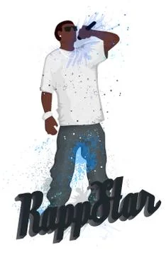 Rapper Stock Illustration