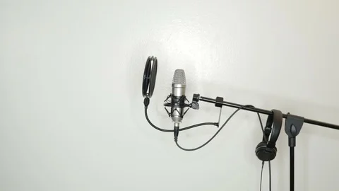 Rapper in Recording Studio 01 Stock Footage 91870429