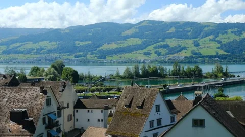 Rapperswil Panning Video stock 199287678