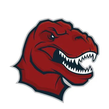 Raptor head mascot Stock Illustration