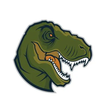Raptor head mascot Stock Illustration