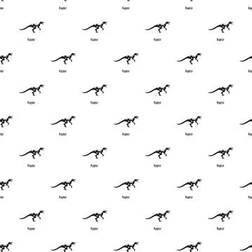 Raptor pattern seamless vector Stock Illustration