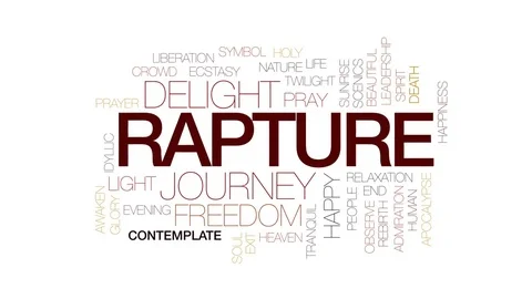 Rapture animated word cloud, text design... | Stock Video | Pond5