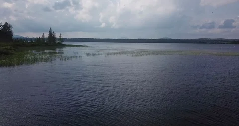 Raquette Lake - Drone Pull Back Видео 113967544