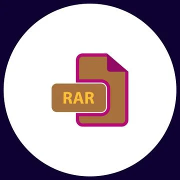 RAR computer symbol Stock Illustration