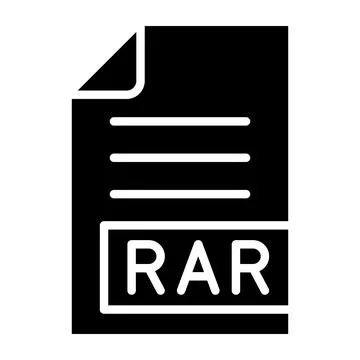 RAR Vector Icon Design Illustration Stock Illustration