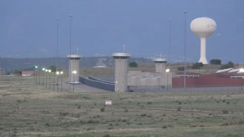 *Rare*  America's most secure prison: ADX "Supermax" Florence, Colorado Stock-Footage 197640640