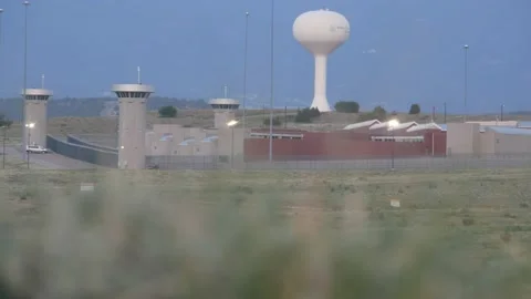 *Rare*  America's most secure prison: ADX "Supermax" Florence, Colorado Stock-Footage 197641205