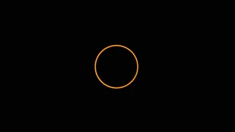 Rare Annular solar eclipse during Totality , ring of fire ,India . Stock Footage 132741882