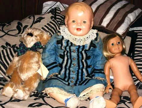 Rare antique dolls Stock Photos