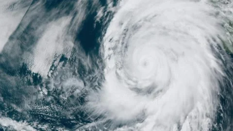 Rare cat 4 Hurricane Hillary makes it's way to California Stock Footage 248267589