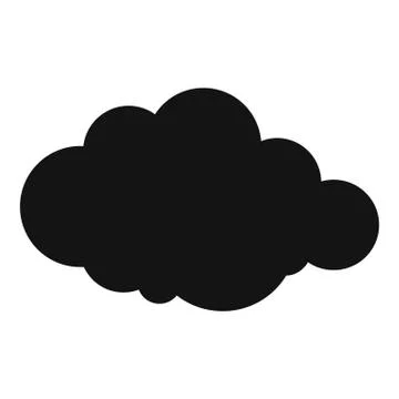 Rare cloud icon, simple style. Illustrazione stock