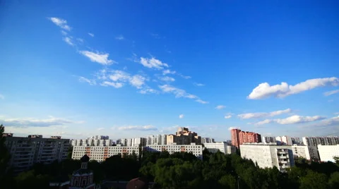 Rare clouds at sunset Stock Footage 54542644