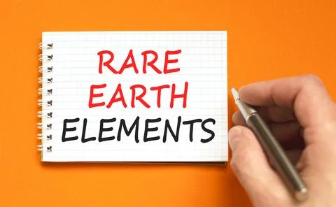 Rare earth elements symbol. Concept words Rare earth elements on beautiful .. Stock Photos