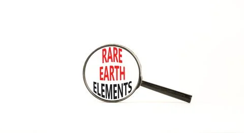 Rare earth elements symbol. Concept words Rare earth elements in beautiful .. Stock Photos