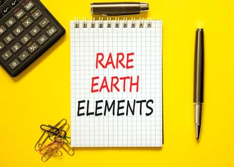 Rare earth elements symbol. Concept words Rare earth elements on beautiful .. Stock Photos
