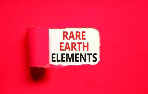 Rare earth elements symbol. Concept words Rare earth elements on beautiful .. Stock Photos