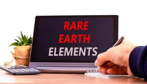 Rare earth elements symbol. Concept words Rare earth elements on beautiful .. Stock Photos