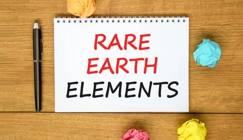 Rare earth elements symbol. Concept words Rare earth elements on beautiful .. Stock Photos