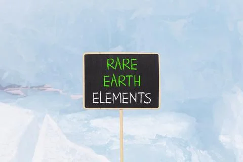 Rare earth elements symbol. Concept words Rare earth elements on beautiful .. Stock Photos