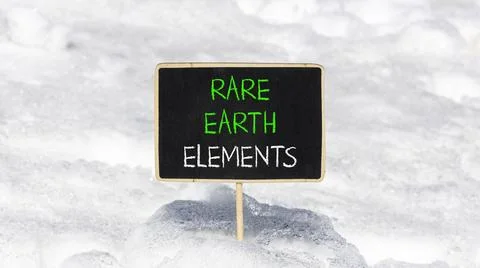 Rare earth elements symbol. Concept words Rare earth elements on beautiful .. Stock Photos
