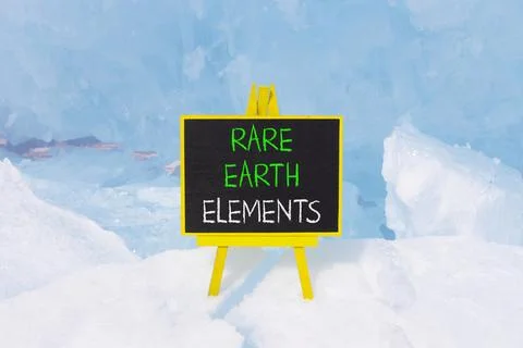 Rare earth elements symbol. Concept words Rare earth elements on beautiful .. Stock Photos
