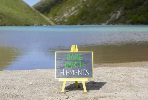 Rare earth elements symbol. Concept words Rare earth elements on beautiful .. Stock Photos