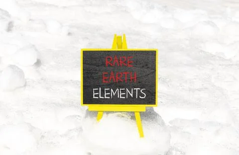 Rare earth elements symbol. Concept words Rare earth elements on beautiful .. Stock Photos