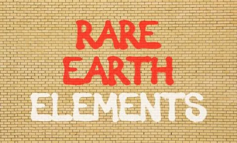 Rare earth elements symbol. Concept words Rare earth elements on beautiful .. Stock Photos