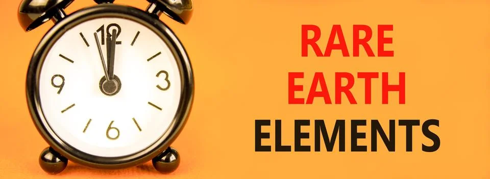 Rare earth elements symbol. Concept words Rare earth elements on beautiful .. Stock Photos