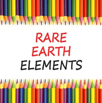 Rare earth elements symbol. Concept words Rare earth elements on beautiful wh Stock Photos