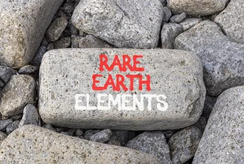 Rare earth elements symbol. Concept words Rare earth elements on beautiful .. Stock Photos