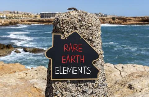 Rare earth elements symbol. Concept words Rare earth elements on beautiful .. Stock Photos