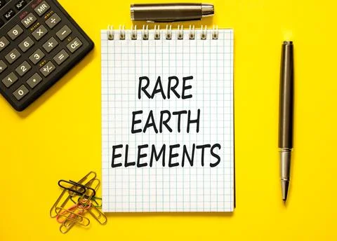 Rare earth elements symbol. Concept words Rare earth elements on beautiful .. Stock Photos
